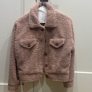 Forever 21 Taupe Sherpa Jacket